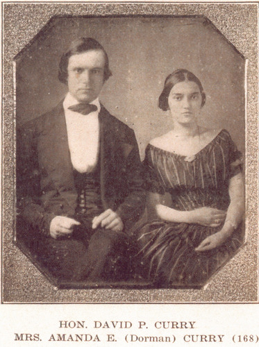 Copy of daguerreotype of D. P. Curry and wife